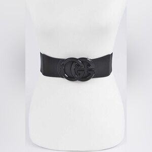 One Size Logo Elastic Statement Belt